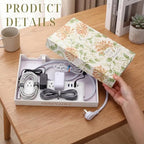 SiliFine Book Shape Cord Hider Box, Vintage Floral - Image 3