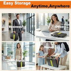 Fireproof Document Organizer with Lock, Semi-Rigid EVA Shell File Box with 13-Pocket Accordion Folder, Water-Resistant Storage for Important Documents, Passports & Certificates - Image 7
