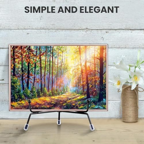 Chumia 18 Pcs Anti Slip Plate Stands for Display, Black, 10 Inch - Image 7