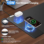 Magnetic Wireless Charging Mouse Pad, 27.5"x11.8", with 20W Adapter, Black - Image 2