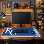 SOAR MLB Official Established Primary Logo Wordmark Home Office Desk Pad Mouse Pad Mat 35" x 16" (Kansas City Royals, Kansas City Royals) - Image 3