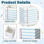 MotiMind 2 Pcs Classroom Pencil Dispenser and Holder Set, Notebook Style - Image 3