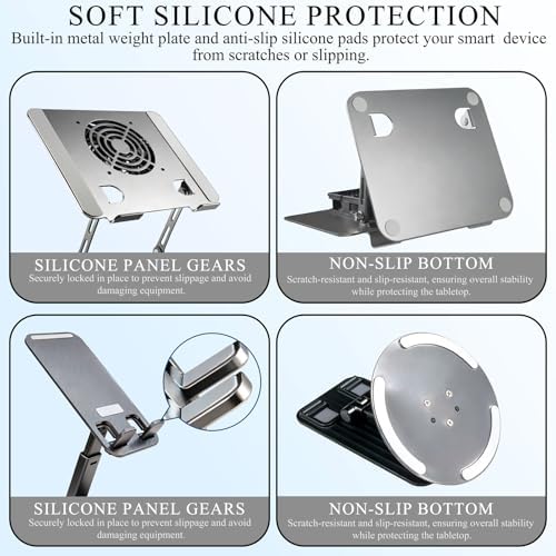 Laptop Stand for Desk, Laptop Riser with Active Cooling Fan, Widely Compatible with MacBook and Other Computer Accessories、Computer Stand for Laptop - Image 6