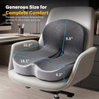 CHANCEE X-Large Ergonomic Seat Cushion with Lumbar Support (Grey) - Image 2