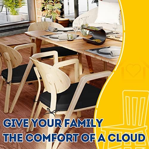 AAAAAcessories Chair Cushions for Dining Chairs, 17 x 16 x 2 in, Set of 6 - Image 6