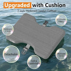 Bamboo Foot Rest for Under Desk at Work 3-in-1 Desk Footrest with Cushion - Image 5