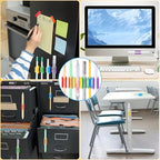 Sherr 48 Pack Adhesive Silicone Pencil Holders Bulk for Desk,Wave,Vibrant - Image 6
