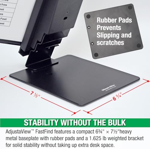 Ultimate Office FASTFIND 10-Pocket Desk Reference Display Organizer, Black - Image 6