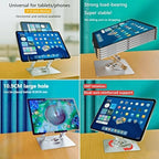 Wireless City Universal Tablet Stand for iPad with 360 Rotating Base, Foldable Adjustable Holder for Drawing, Compatible with iPad (6-13In) Pro/Air/Mini and More (Gray) - Image 6
