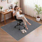 Sycoodeal Office Chair Mat for Hardwood Floor,Slip Resistant Floor Mat for Rolling Chairs,Easy to Clean,Large Floor Protector Office Computer Gaming Chair,Grey(48"x60") - Image 6