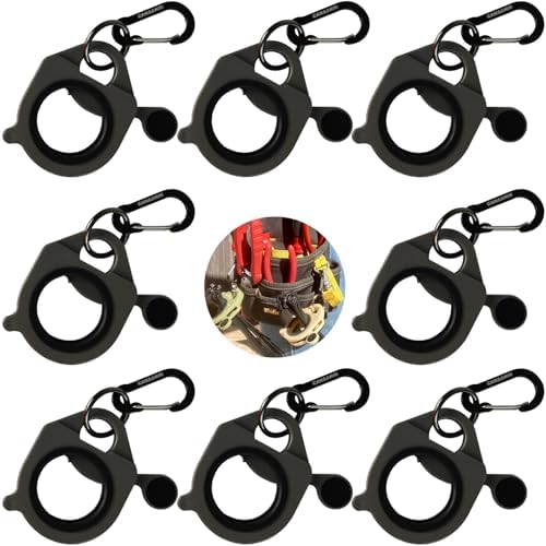 Zip Tie Holder Cable Tie Holder Colorful Portable Safe Efficient Organizer for Tradie Bits Cable Tie Zip Ties Reusable One-Hand Access Auto-Reset 8 Pack (Gray) by CanaaninOrganizeItAll
