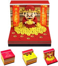 3D Art Calendar 2026,God of Wealth Time Piece Calendar 3D Memo Pad Creative Rip Away Paper Carving DIY Note by SIWEME