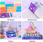 3D Memo Pad, 3D Calendar 2027, Time Piece Calendar, Tear-Off Calendars 2027, 3D Paper Carving Art Memo Pad, Art Carving Sticky Notes for Office Home Gifts Ornaments (Butterfly Loves Flower) - Image 4