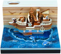 Pirate Ship 3D Memo Pad, 3D Calendar 2027, Time Piece Calendar by JCSY