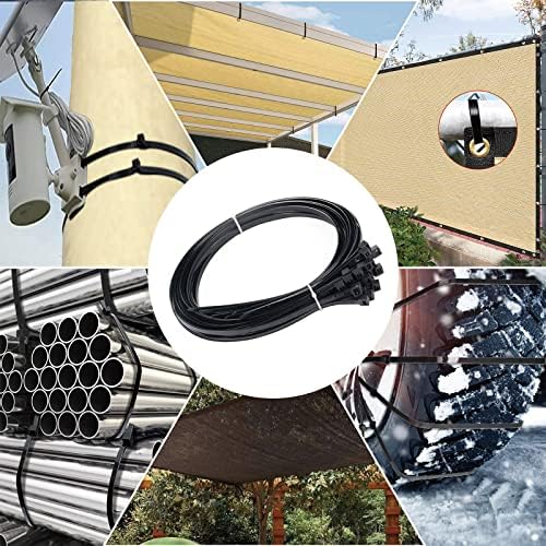 Large Zip Ties Heavy Duty 24 inch (500 Pack), 220 lb Tensile Strength for Outdoor Use, Black Cable Ties, Long Wire Ties by ANOSON - Image 7