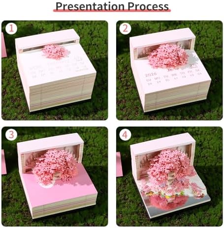 3D Memo Pad Time Piece Calendar 2026 3D Weekly Calendar Notepad - Image 5