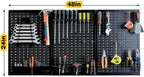 Ultrawall Peg Board Wall Organizer 4 ft. Metal Garage Wall Pegboard - Image 2