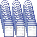 Geyee 80 Pack Job Ticket Holders 9x12 with Strap Hanging,Blue by Geyee
