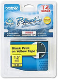 Brother Genuine P-Touch TZE-661 Tape, 1 1/2" (36 mm) Standard Laminated P-Touch Tape, Black on Yellow, for Indoor or Outdoor Use, Water-Resistant, 26.2 ft (8 m), Single-Pack by Brother