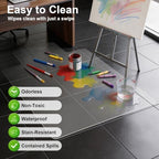 Clear Chair Mat for Hard Floor, 36" x 48" Heavy Duty Desk Mat, Convex - Image 3