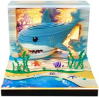 3D Time Piece Calendar 2027 With 52 Weekly Calendars, 3D memo pad tear away calendar 2027, Artsy Pads Suitable for Room and Office Desktop Decoration, Gift Giving (Shark) by Unknown