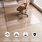 Koonmi Glass Chair Mat for Carpet, 48"x72" Thick Office Chair Mat - Image 4