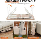Lap Desk for Bed Adjustable Height with USB Port 23.6" x15.7" Desktop - Image 7