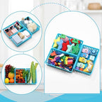 Wenqik Set of 12 Small Plastic Baskets for Organizing, Blue - Image 6