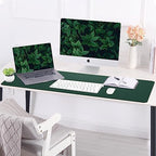 AFIING Cork Desk Mat 47" x 23.6", Dual-Sided Natural Cork & PU Leather Desk Pad, Non-Slip Waterproof Large Mouse Pad for Office, Home & Gaming (Dark Green) - Image 5