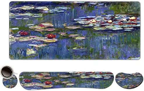 ToLuLu Extended Gaming Mouse Pad, Ergonomic Keyboard Mouse Wrist Rest Set by ToLuLu