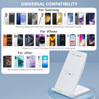 Wireless Charging Phone Stand,15W Wireless Charger Station with 20W Adapter - Image 2