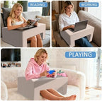 Lap Desk Pillow with Removable Cover Adjustable Angle Gaming & Machine Washable Reading Pillow for Adults Multipurpose Laptop Bed Tray with Arms for Working - Image 4