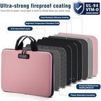 EXLIFBAG Fireproof Document Box with Lock, 13 Pocket Accordion File Folder - Image 3