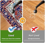 Office Chair Mat for Hardwood Floor, 48"x60" Desk Chair Mat for Rolling Chair Easy to Clean, Anti-Slip Floor Protector Rug Easy Glide Desk Computer Chair Mats for Home Office(Red Blue) - Image 4