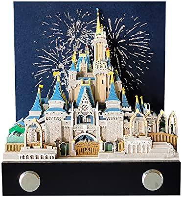 3D Sticky Note Paper Memo Pad,Fantasy Castle Notepad 3D Paper Card Craft Character Silhouette Desk Decoration DIY Creative Gift by RSLIPIN