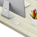 SHW 55 x 60 Commercial-Grade L-Shape Corner Office Computer Desk, Maple - Image 7
