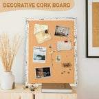 DOLLAR BOSS Cork Board, 36" X 24" Birch Bark Framed Bulletin Board - Image 6