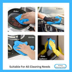 Microfiber Cleaning Cloth for Kitchen & households, Towels for Cars. (300gsm) (Pack of 24 Blue) - Image 3
