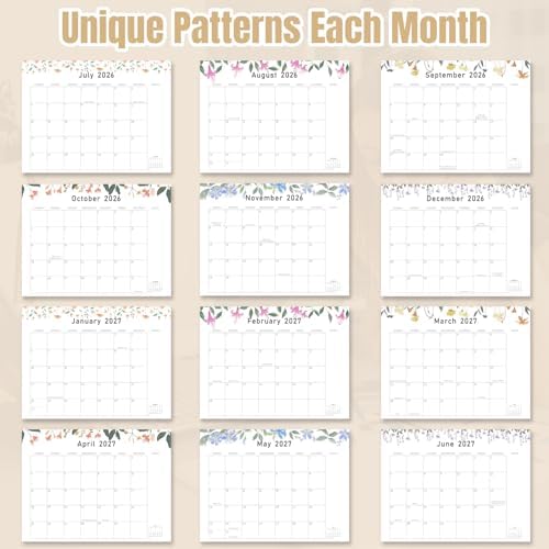 Desk Calendar 2026-2027 with Desktop Mat,22x17'' Large Desktop Pad Calendar - Image 6
