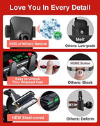 VANMASS【85+LBS Strongest Suction & Military-Grade Ultimate Car Phone Mount【Patent & Safety Certs】 Cell Phone Holder for Dash Windshield Vent for iPhone 17 Pro Max Automobile Interior Sets, Red - Image 6