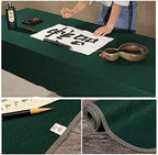 Semli Chinese Calligraphy Mat Sumi Drawing Painting Felt Desk Pad Washable Felt Thin Wool Felt (Green, 31.4 x 47.2 inch) - Image 4