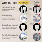Zip Ties Assorted Sizes 4+6+8+12 Inch, 2000 Pack, White Cable Ties for Multi-Purpose, Nylon/Plastic Wire Ties for Home Improvement, Office & Outdoor Use (Clear-Colored Style). - Image 6