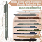 Eaasty 10 Sets Christian Sticky Note Holders with Notes and Ballpoint Pens - Image 4