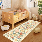 DUKINO 2x6 Hallway Runner Rug, Washable Kitchen Rugs Non Slip, Beige Yellow - Image 4