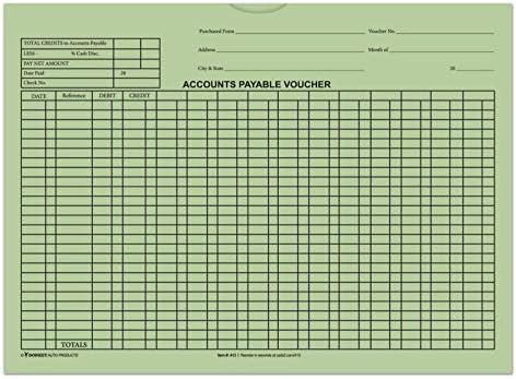 Accounts Payable Voucher Envelopes (Form #DSA-540) (Several Colors) (100 per Pack) (Green) by DonkeyAutoProducts