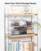 Vtopmart Stackable Storage Drawers Set of 6, Clear Plastic Organizer Bins for Bathroom Supplies, Ideal for Cabinet,Shelf, Pantry, Laundry Room Organization - Image 3