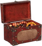 Antique Wooden Recipe Card Box – Vintage Recipe Box Organizer with Dividers, Wood Recipe Holder for Cards, Recipe Box with Cards and Dividers 4x6 - Image 3