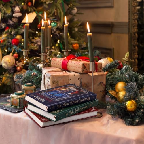 3 Pcs Christmas Decorative Books Holiday Vintage Paper Notebook - Image 5