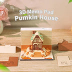 3D Memo Pad, 3D Calendar 2027, Time Piece Calendar, Tear-Off Calendars 2027, 3D Paper Carving Art Memo Pad, Art Carving Sticky Notes for Office Home Gifts Ornaments (Pumpkin House) - Image 2