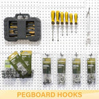 50PC 6" Pegboard Hooks for 1/4" Peg Board - Image 5